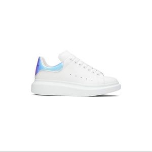 Alexander McQueen Oversized Sneaker “white iridescent” Size 10.5 Women